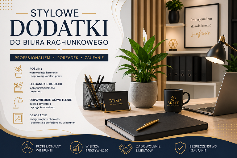 stylowe dodatki do biura rachunkowego